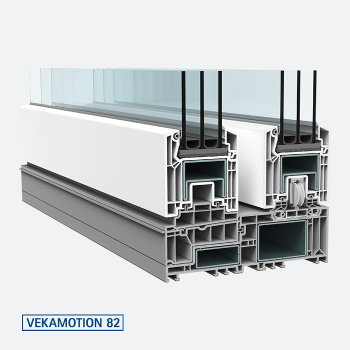 PVC VEKAMOTION 82 PORTE SCORREVOLI Megafin srl porte blindate e infissi alluminio schuco pvc veka Napoli Salerno Caserta e provincia